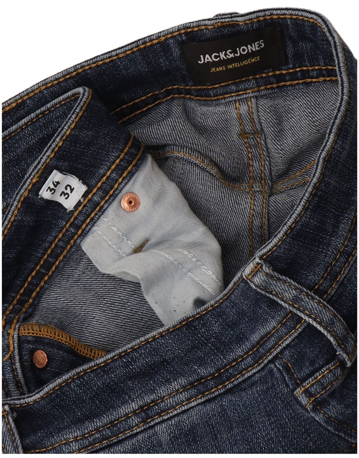 Jack & Jones Herre Mike Slim Jeans W34 L32 Blå