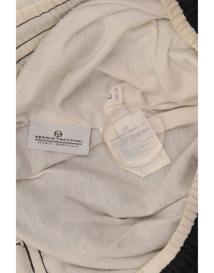 Sergio Tacchini Herre træningsdragt Bukser Joggers Large Navy Blue Polyester