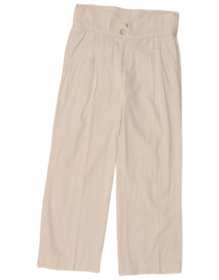 MASSIMO DUTTI Dame Pegged Chino Bukser W30 L27 Hvid