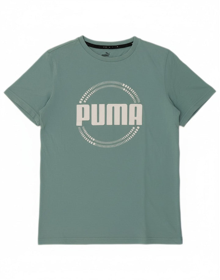 PUMA Boys Graphic T-Shirt Top 13-14 Years Green