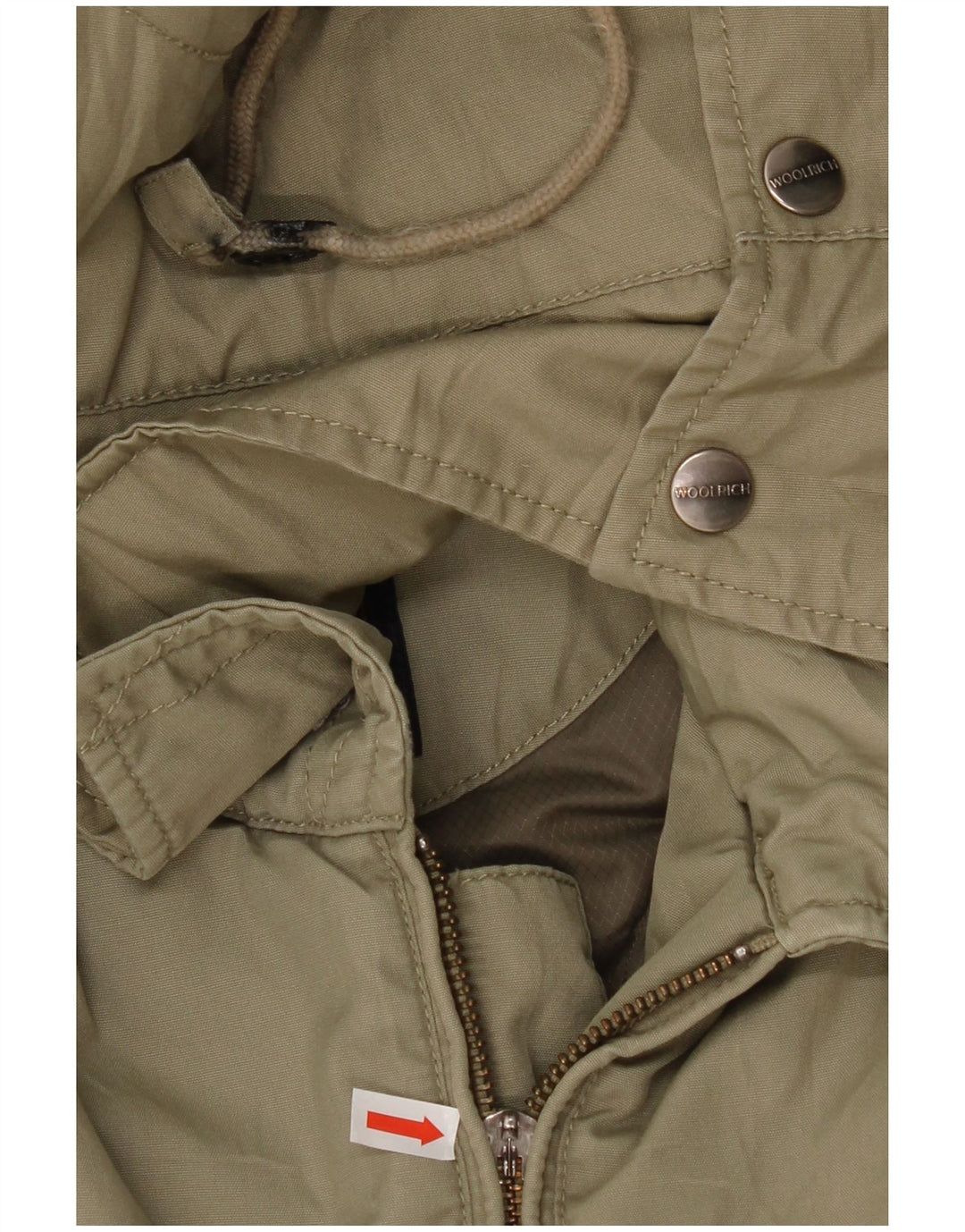 Woolrich Herre hættepolstret jakke UK 42 XL Khaki