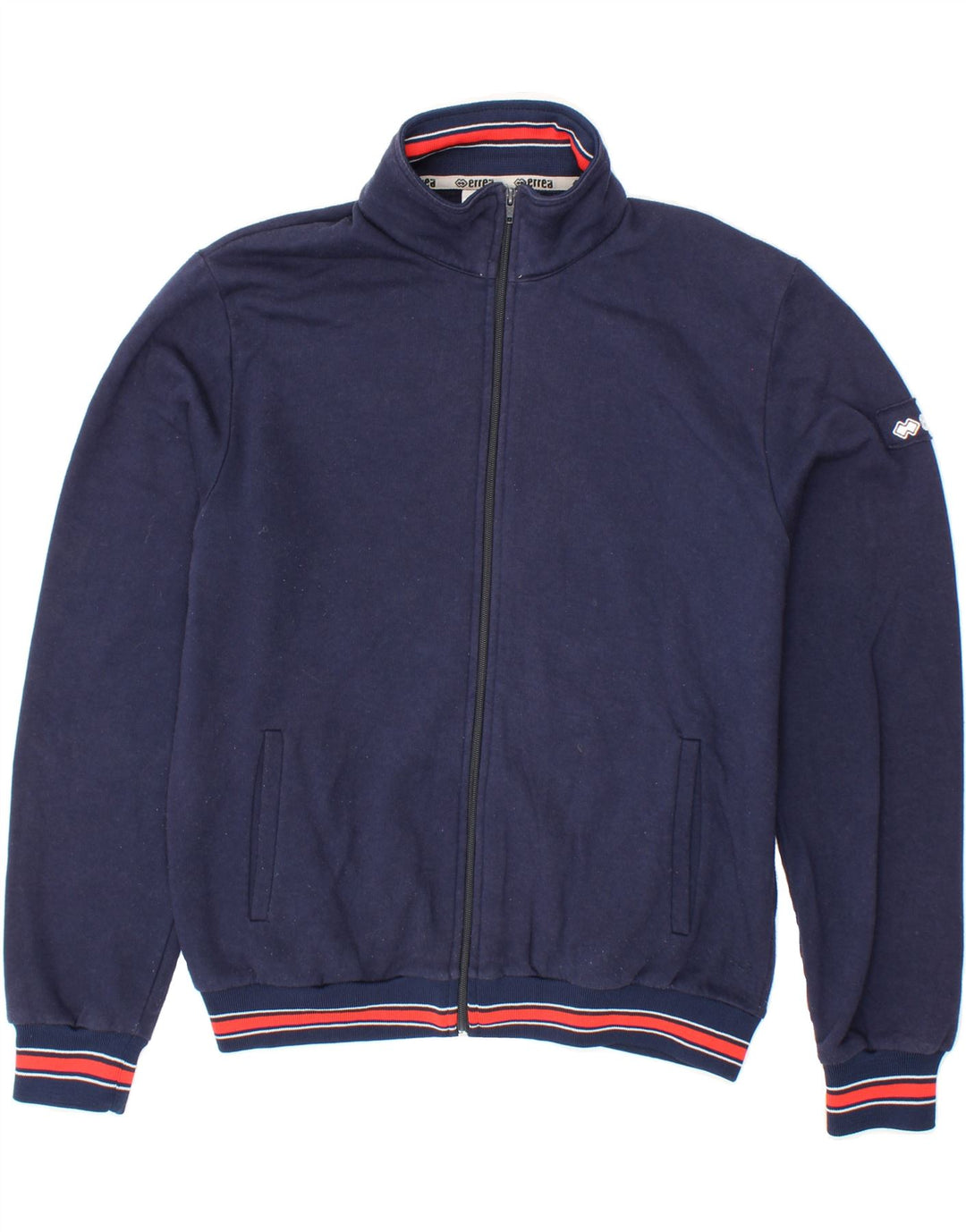 ERREA Mens Graphic Tracksuit Top Jacket Large Navy Blue Vintage Errea and Second-Hand Errea from Messina Hembry 