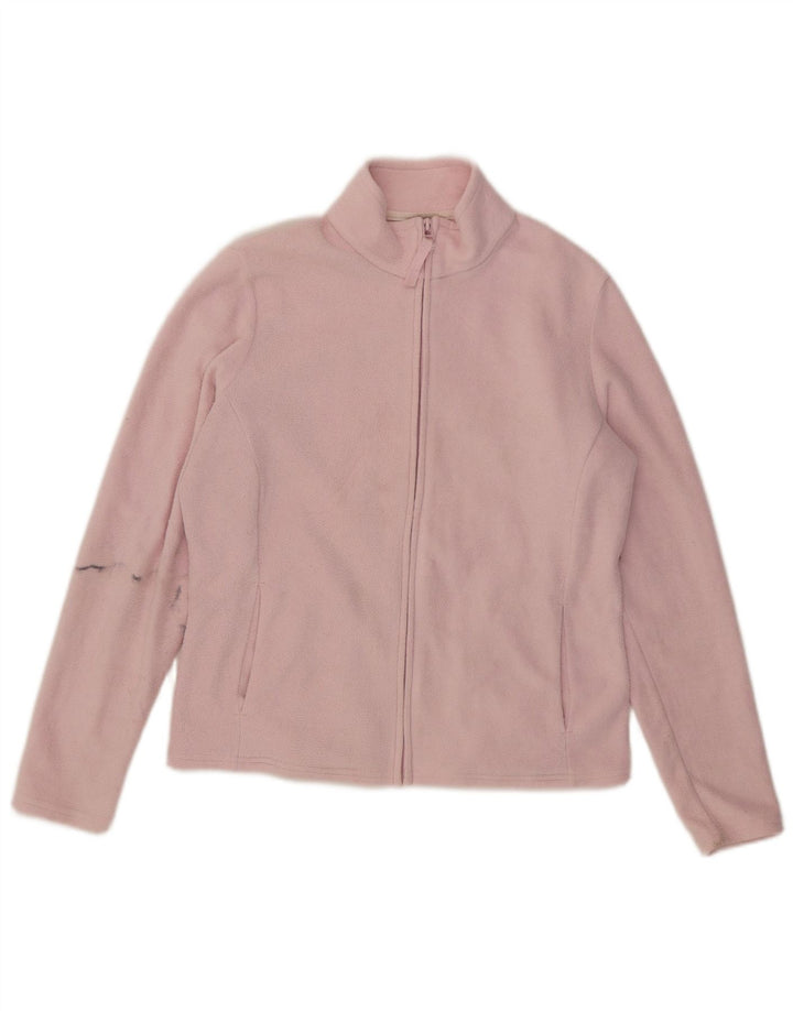 Marks & Spencer Fleecejakke til kvinder UK 14 Stor Pink Polyester