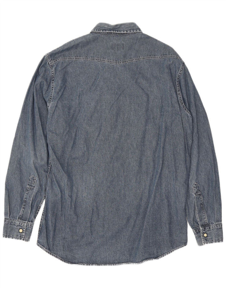 Brooksfield herre denim skjorte XL blå bomuld