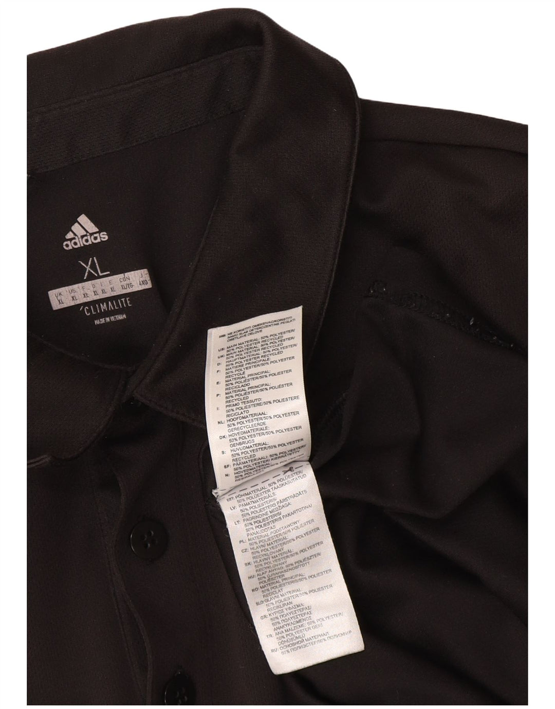 Adidas Herre Climalite Polo Shirt XL Sort Polyester