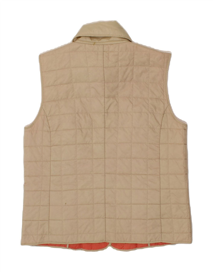 PACO Womens Quilted Gilet UK 14 Medium Beige Polyamide Vintage Paco and Second-Hand Paco from Messina Hembry 