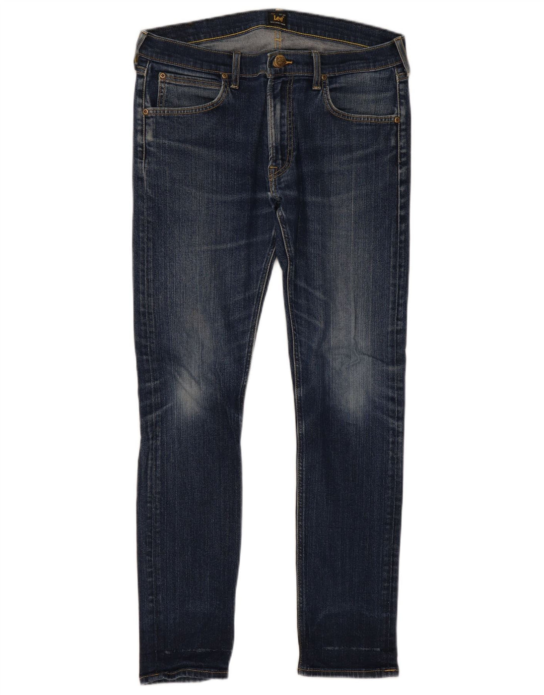 Lee Dame Luke Slim Jeans W34 L32 Blå Bomuld