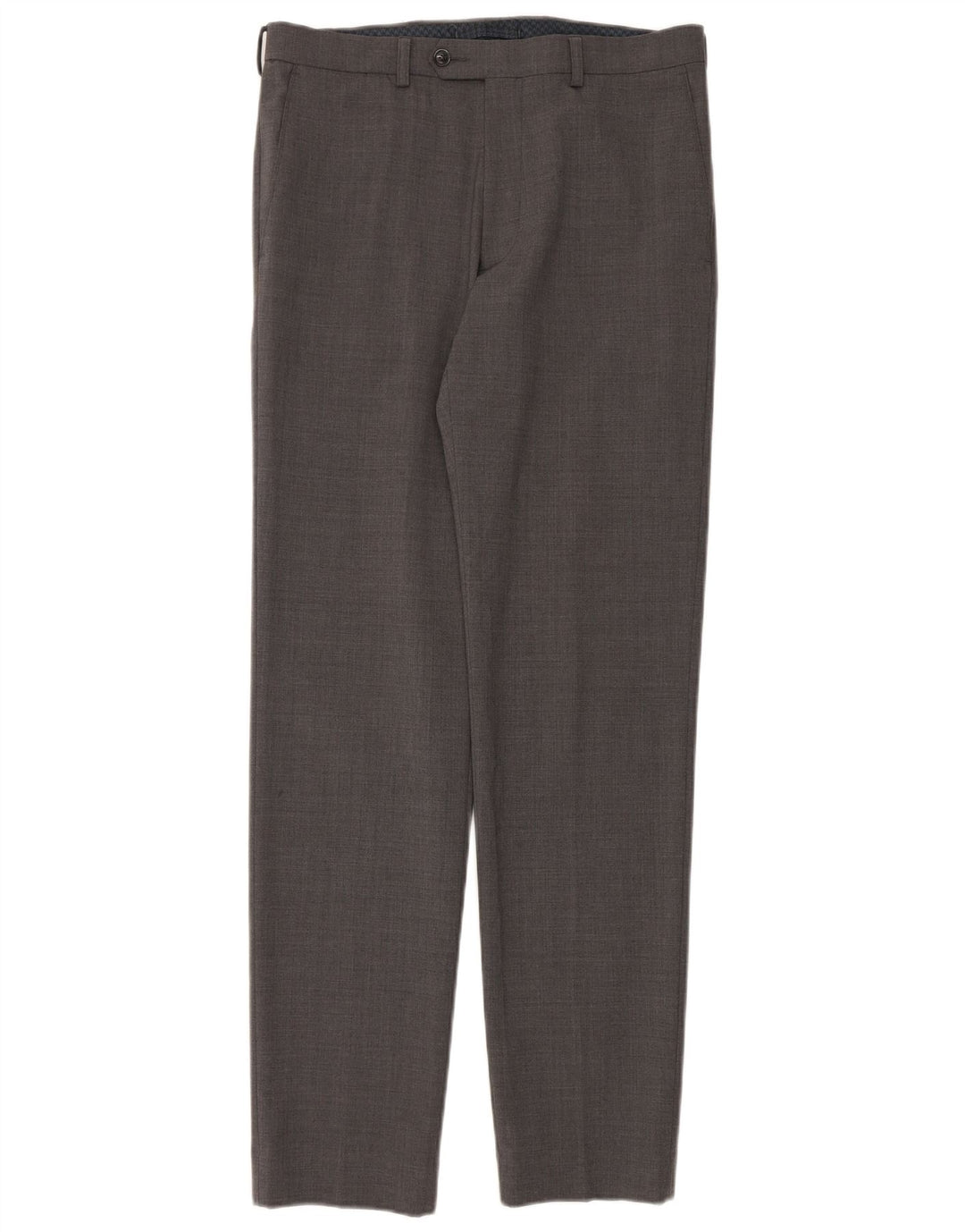 Marks & Spencer Herre Skræddersyet Fit Slim Suit Bukser W32 L33 Grå Uld