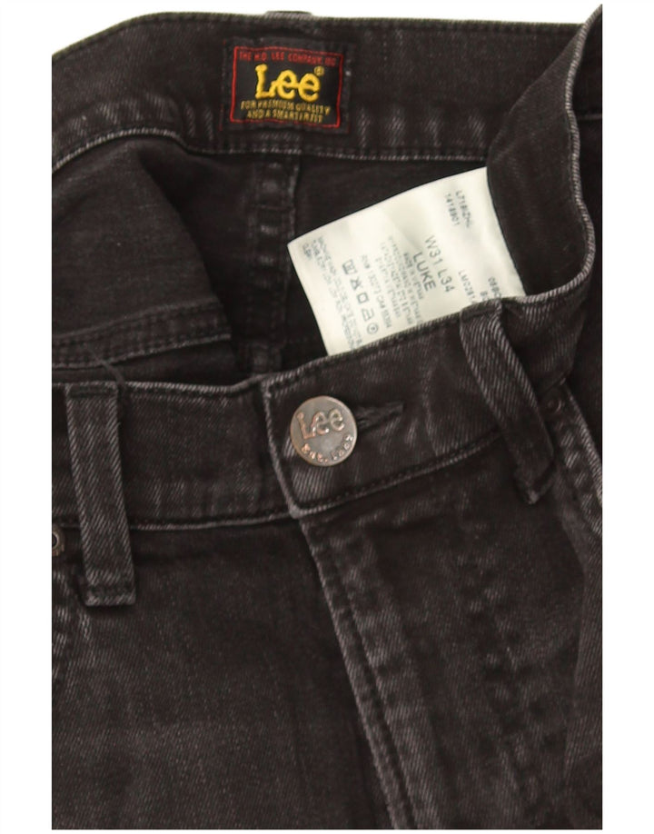 Lee Herre Luke Slim Jeans W31 L31 Sort Bomuld