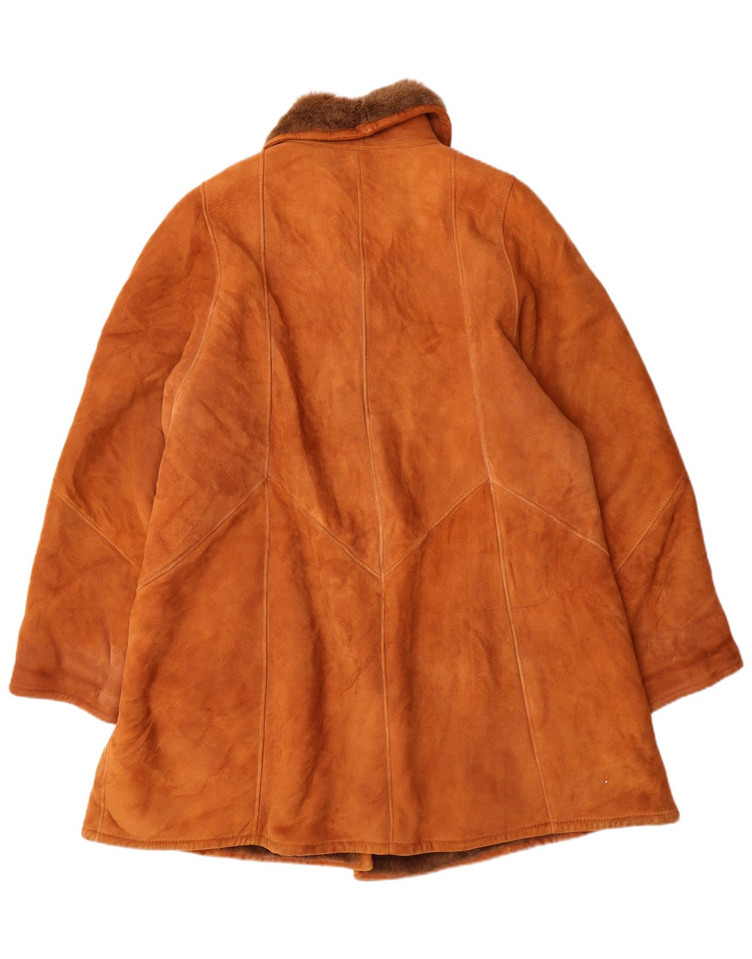 Vintage Dame Shearling Coat IT 44 Medium Beige Shearling Classic