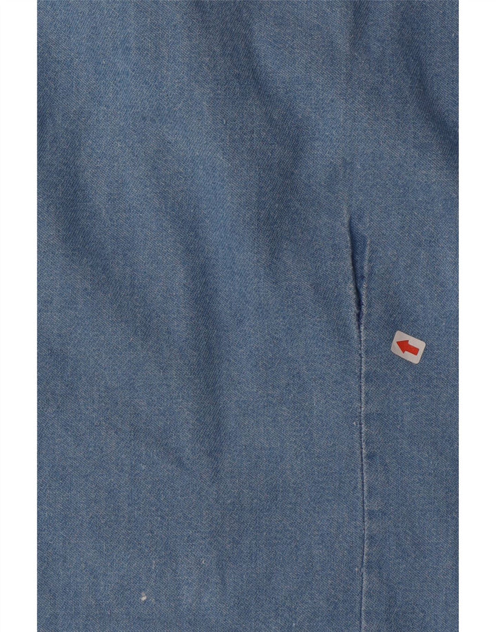 Vintage denimskjorte til kvinder UK 14 Large Blue
