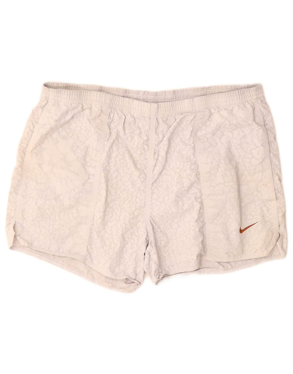 NIKE Sportshorts til mænd UK 42/44 Large Grå Nylon