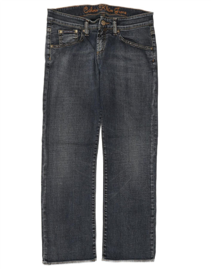 CALVIN KLEIN Lige jeans til kvinder W30 L27 Blå Bomuld