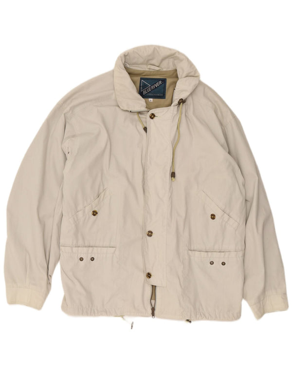 Vintage Herre Utility Jacket UK 42 XL Beige Bomuld