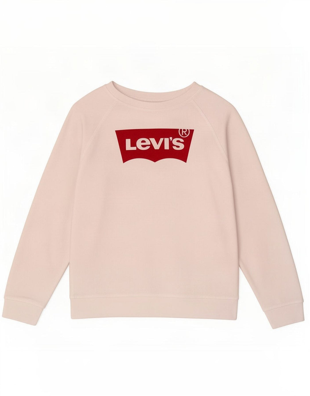 Levi's Dame Grafisk Sweatshirt Jumper UK 14 Medium Hvid Bomuld