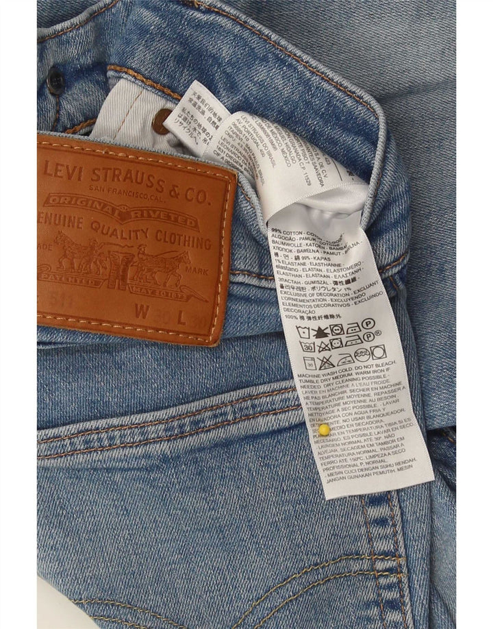 Levi's Dame 511 Slim Jeans W30 L28 Blå Bomuld