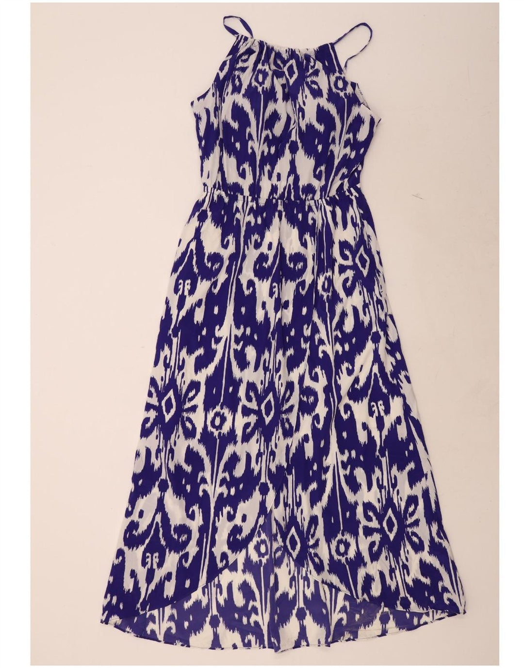 ATHLETA Womens Sleeveless Maxi Dress UK 16 Large Purple Ikat Polyester Vintage Athleta and Second-Hand Athleta from Messina Hembry 