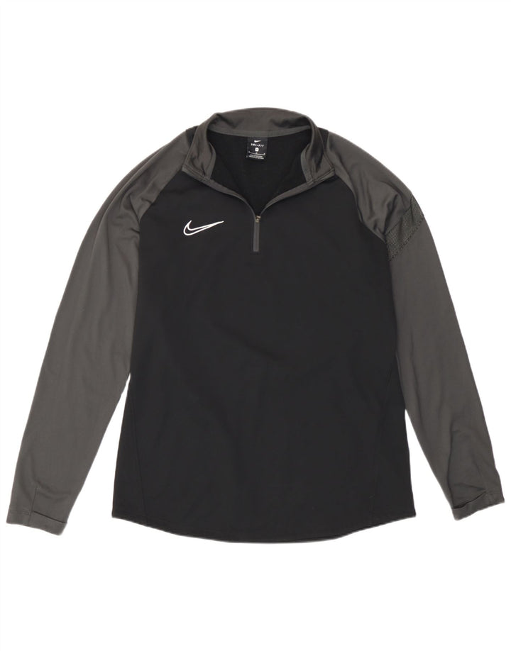 Nike Herre Pullover træningsdragt Top Medium Sort Colourblock Polyester
