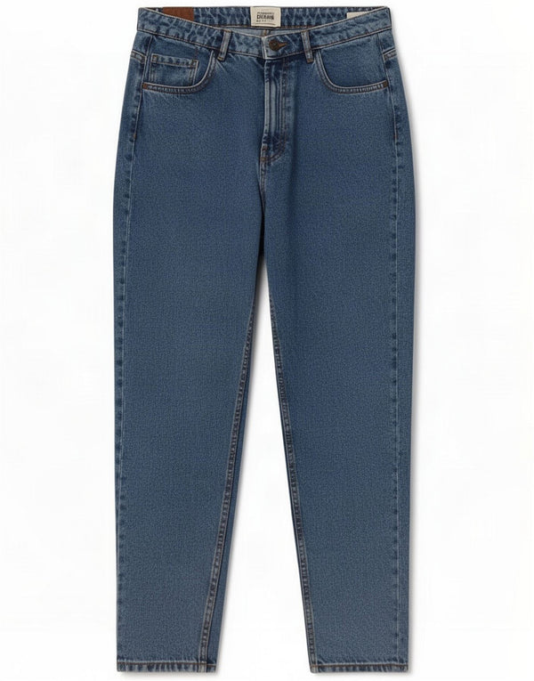 Zara Dame Trafaluc Højtaljede tilspidsede Jeans EU 42 Large W32 L28 Blå