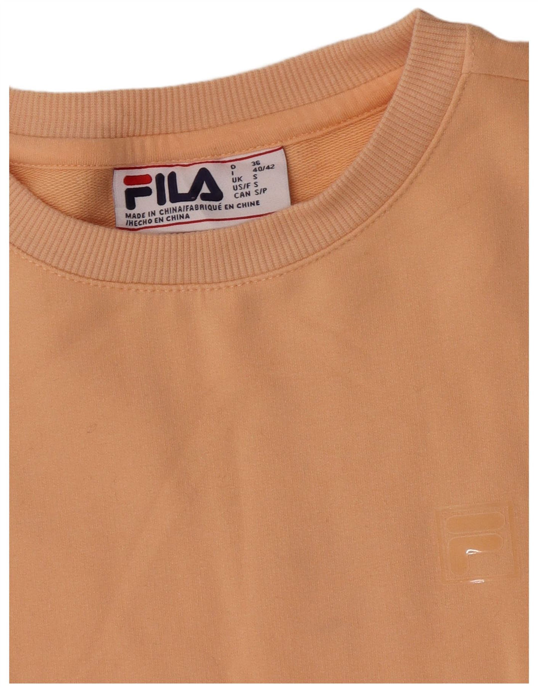 Fila Dame Oversized Sweatshirt Jumper UK 10 Small Pink