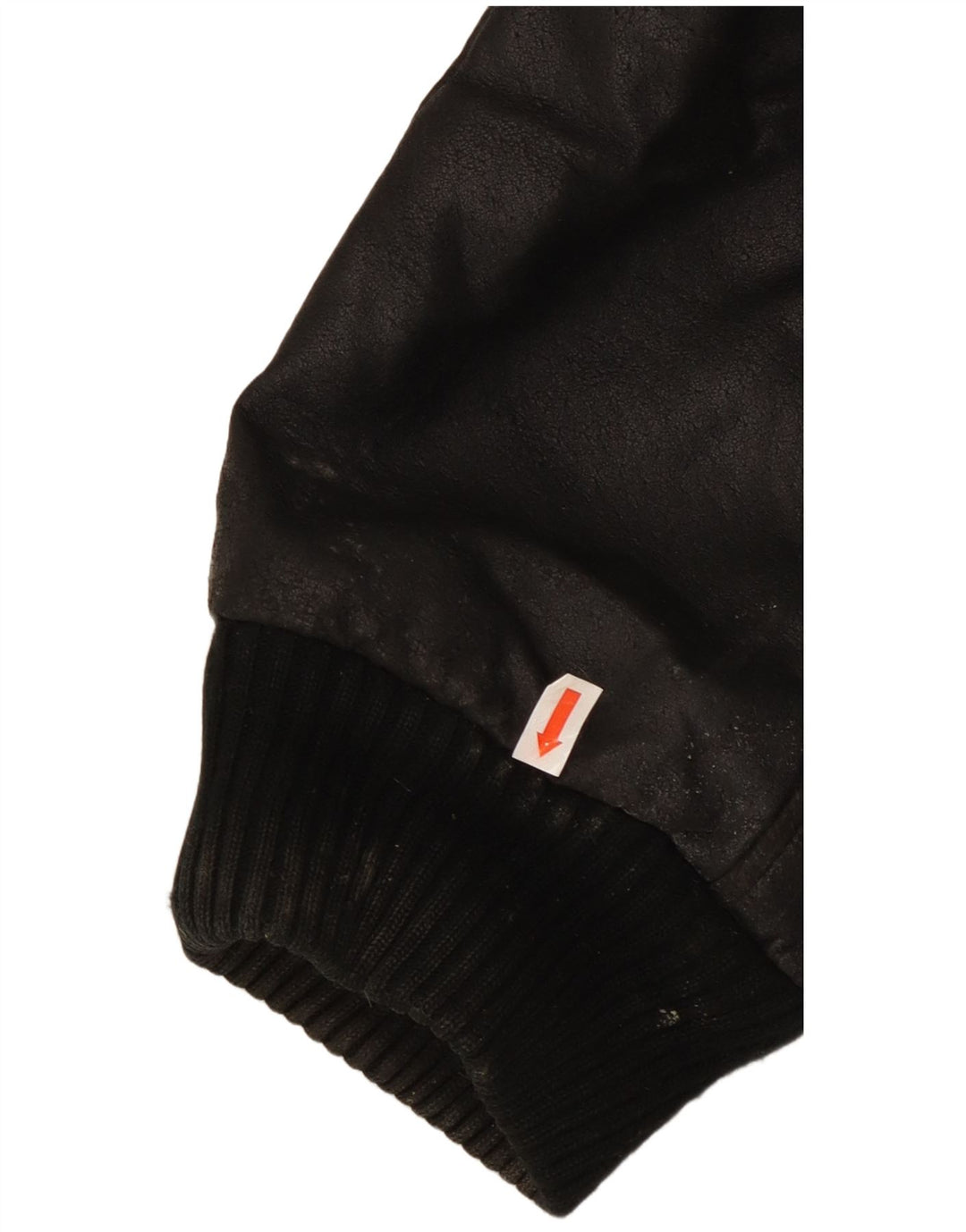 Vintage Herre Læderjakke IT 56 3XL Sort Læder