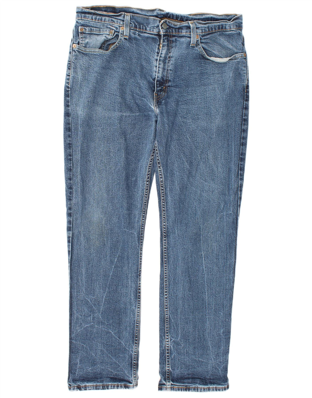 Levi's Herre 514 lige jeans W36 L30 blå bomuld