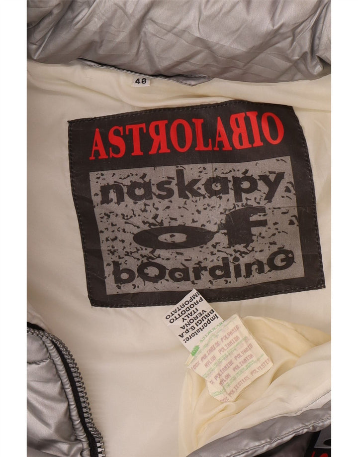 Astrolabio Herre Polstret Gilet IT 48 Medium Sølv Polyamid