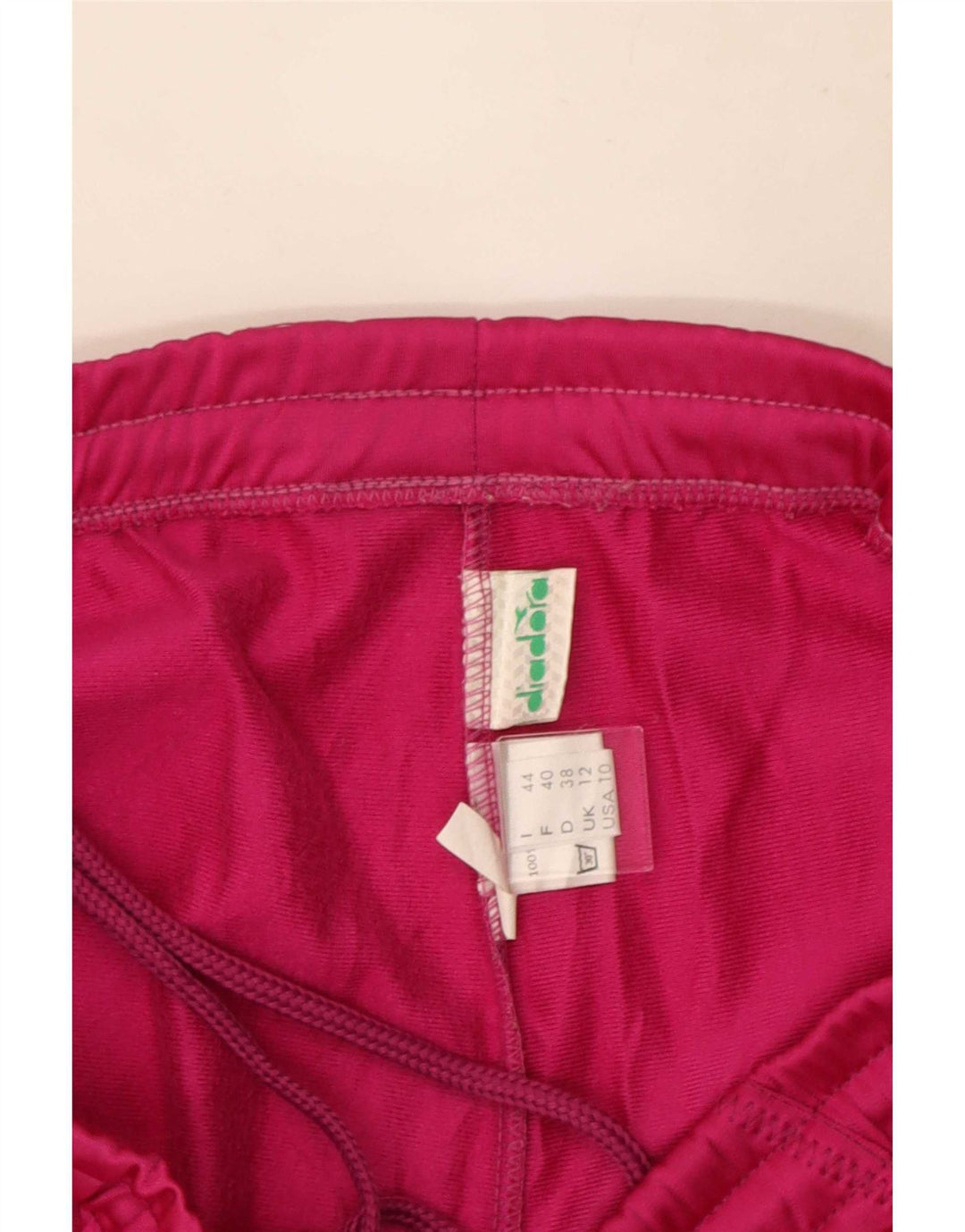 Diadora Womens Crop træningsdragt Bukser UK 12 Medium Pink