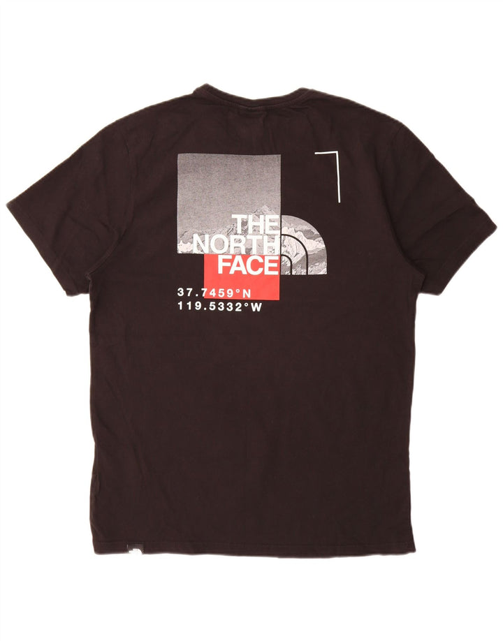 The North Face Herre grafisk T-shirt Top Medium Sort Bomuld