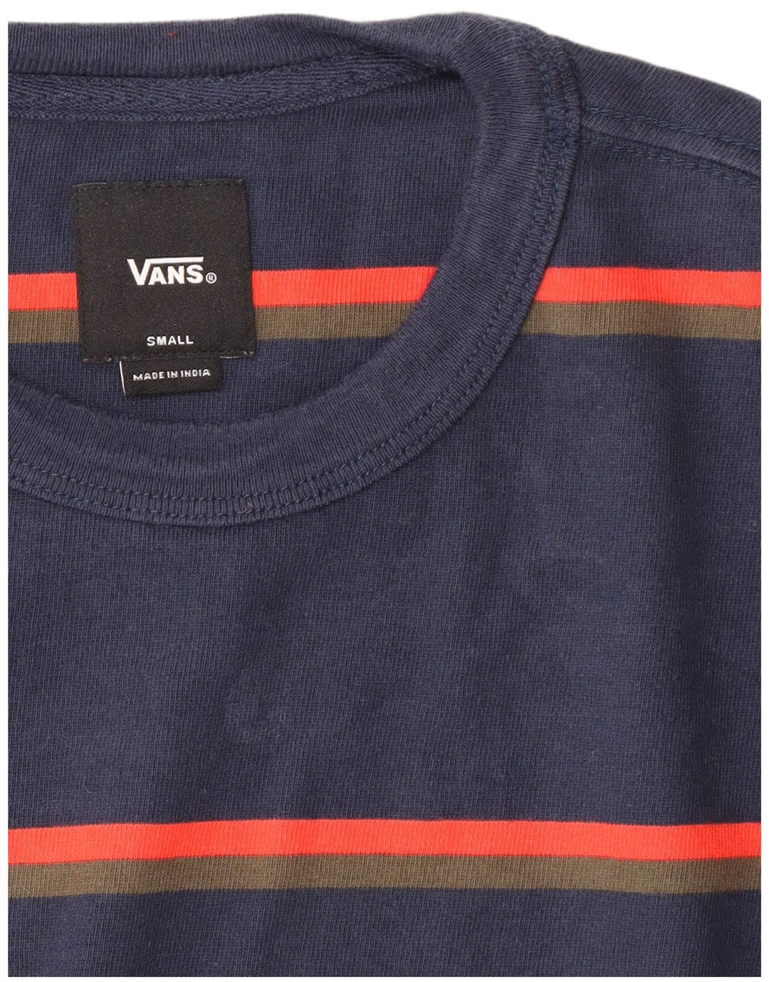 VANS Herre Top Langærmet Lille Marineblå Stribet