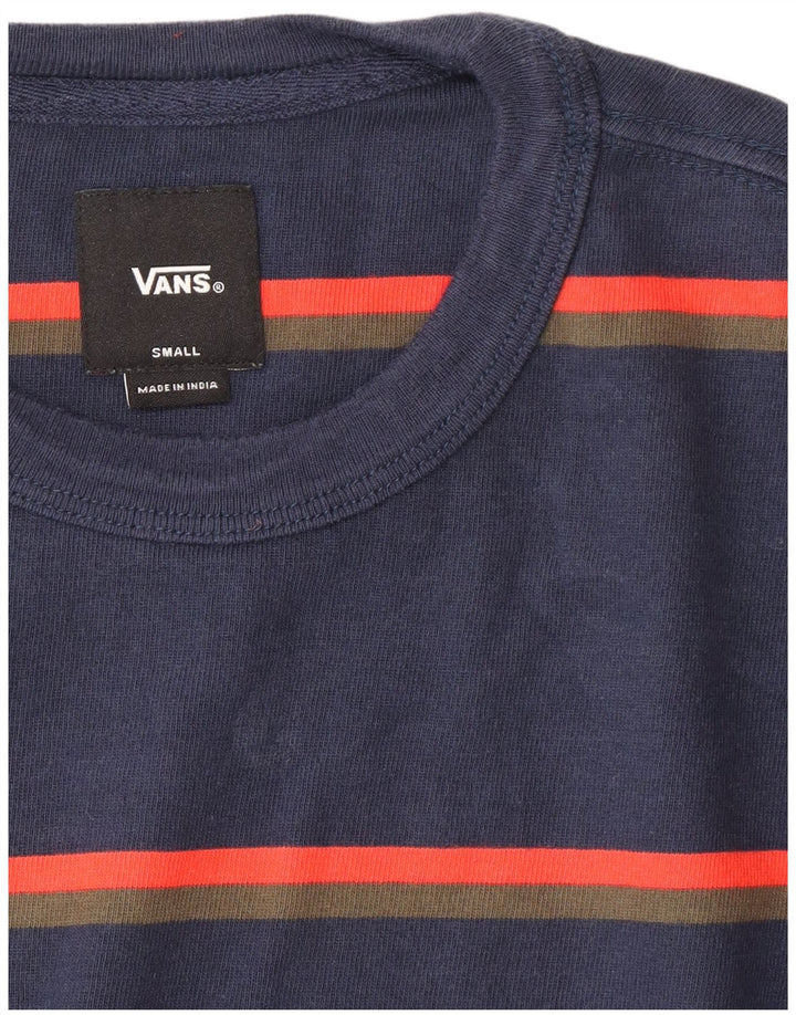 VANS Herre Top Langærmet Lille Marineblå Stribet