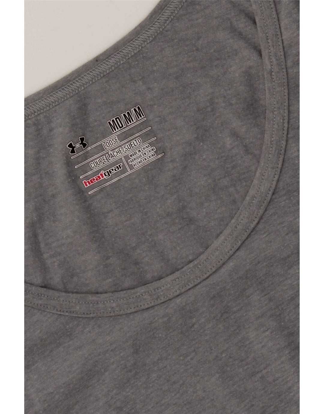 Under Armour Dame Heat Gear Grafisk Vest Top UK 14 Medium Grå