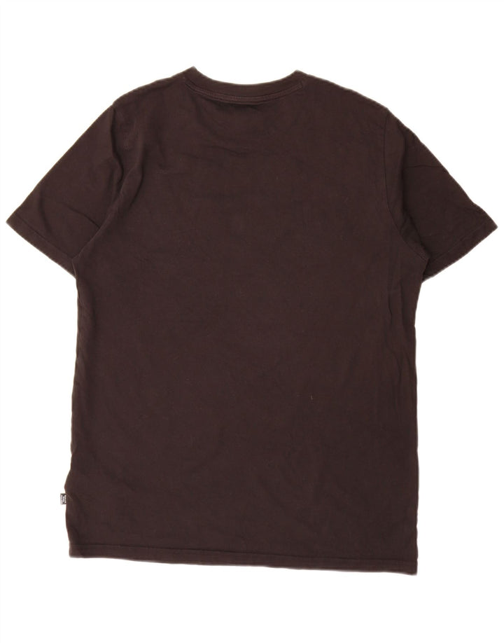 Puma Herre Grafisk T-Shirt Top Medium Sort Bomuld