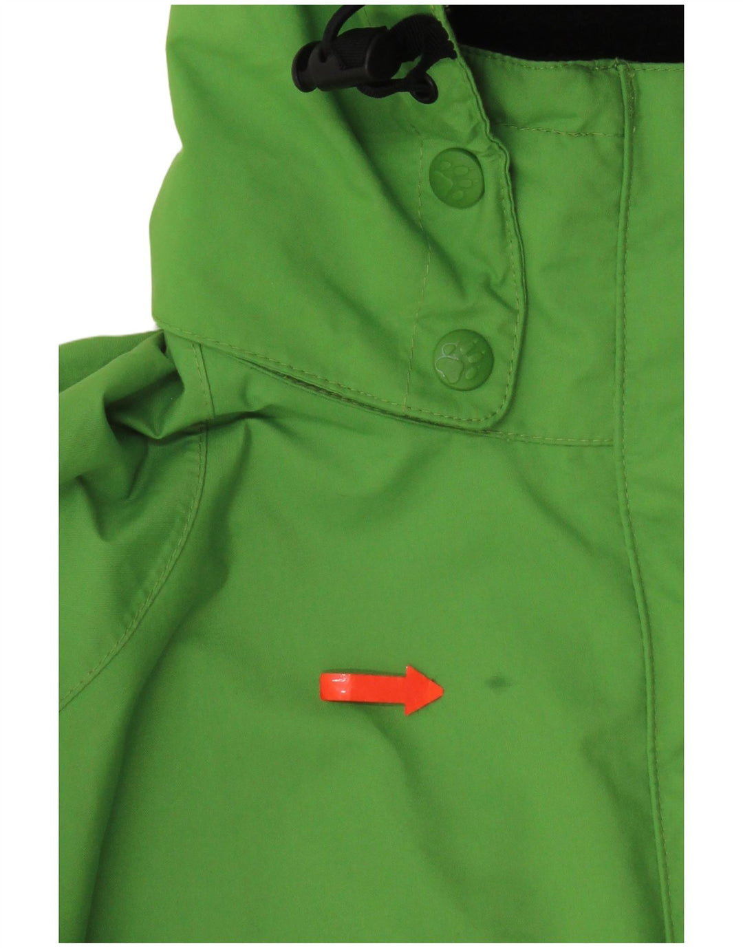 Jack Wolfskin Dame Regnjakke med hætte UK 14/16 Large Green Polyester