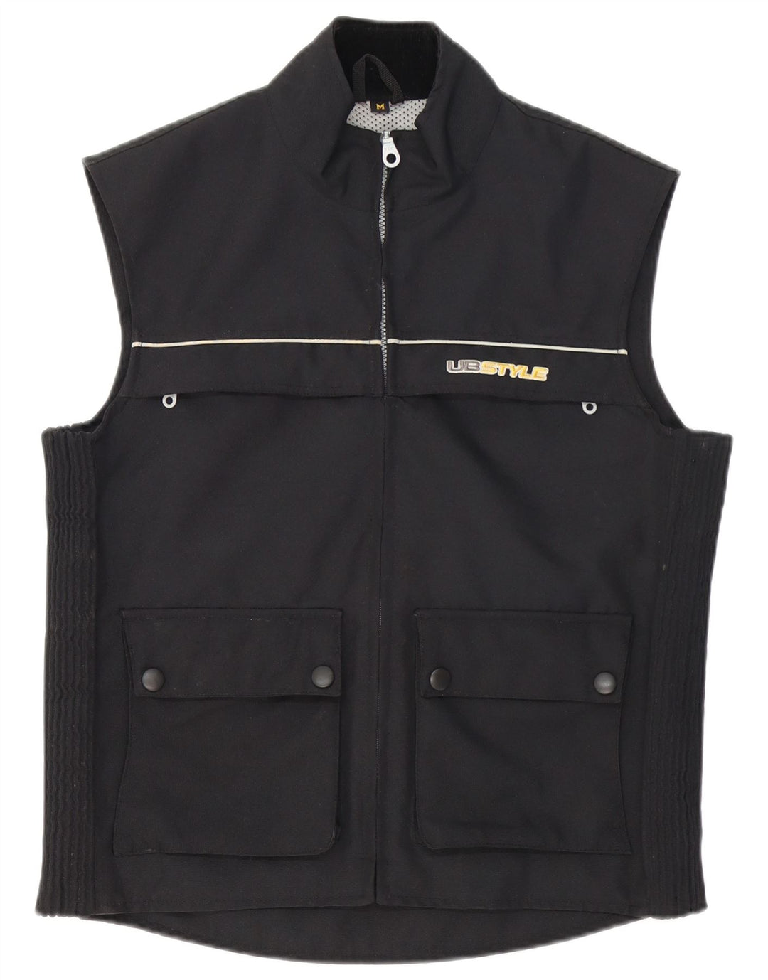 Vintage Herre Utility Gilet UK 38 Medium Black