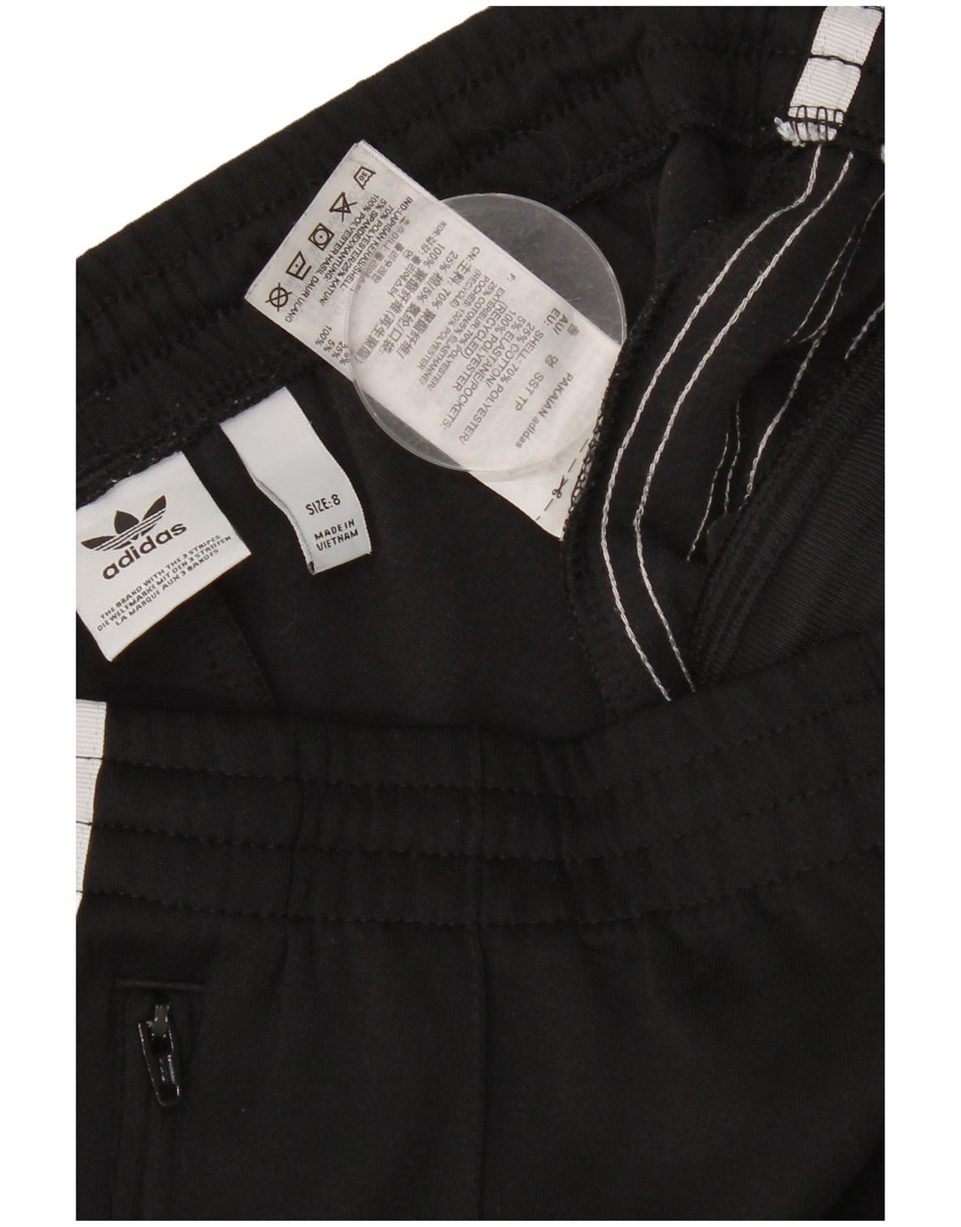 ADIDAS Træningsdragtsbukser til kvinder UK 8 Small Black Polyester