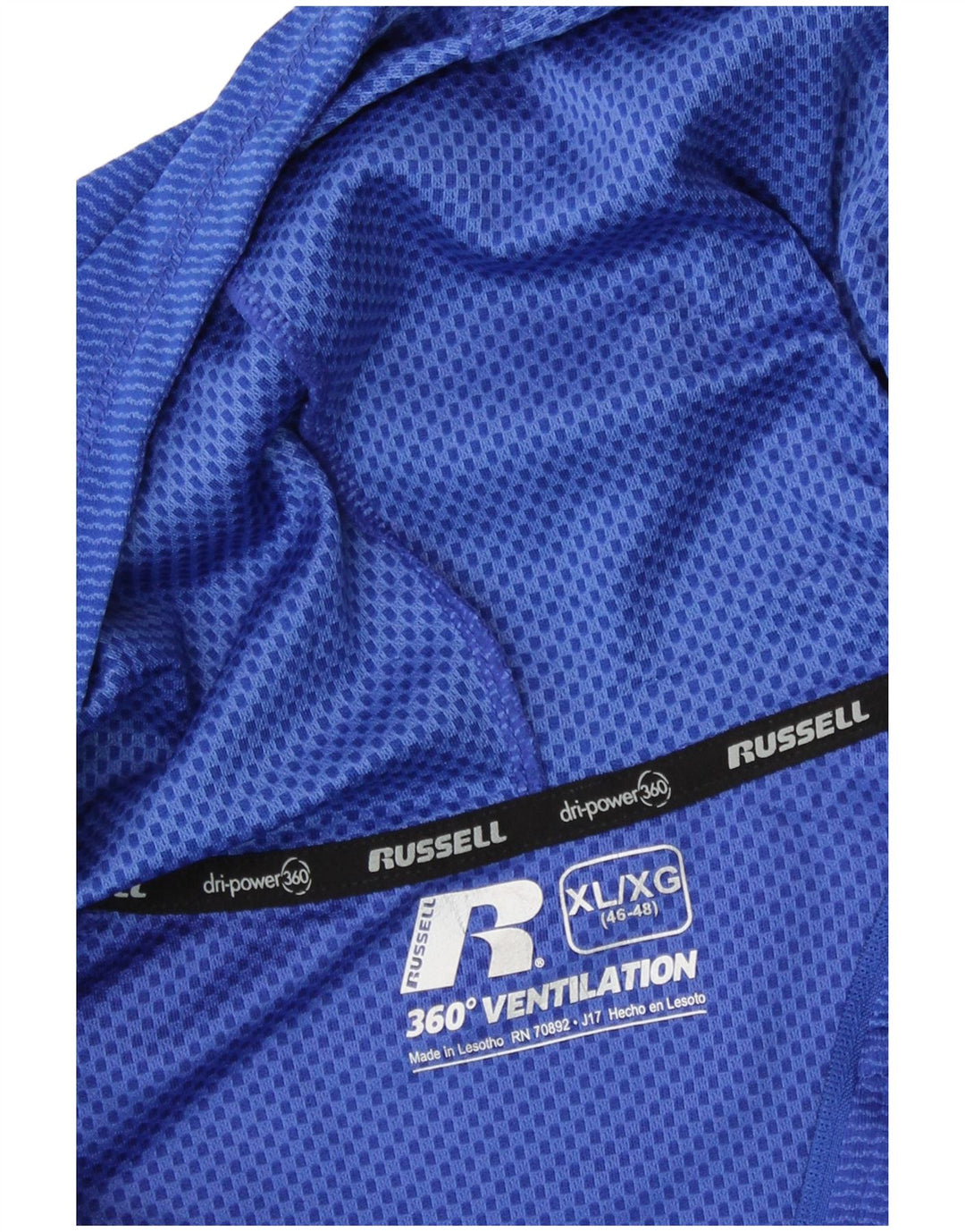 Russell Athletic Herre Dri-Power Hættetrøje Træningsdragt Top XL Navy Blue