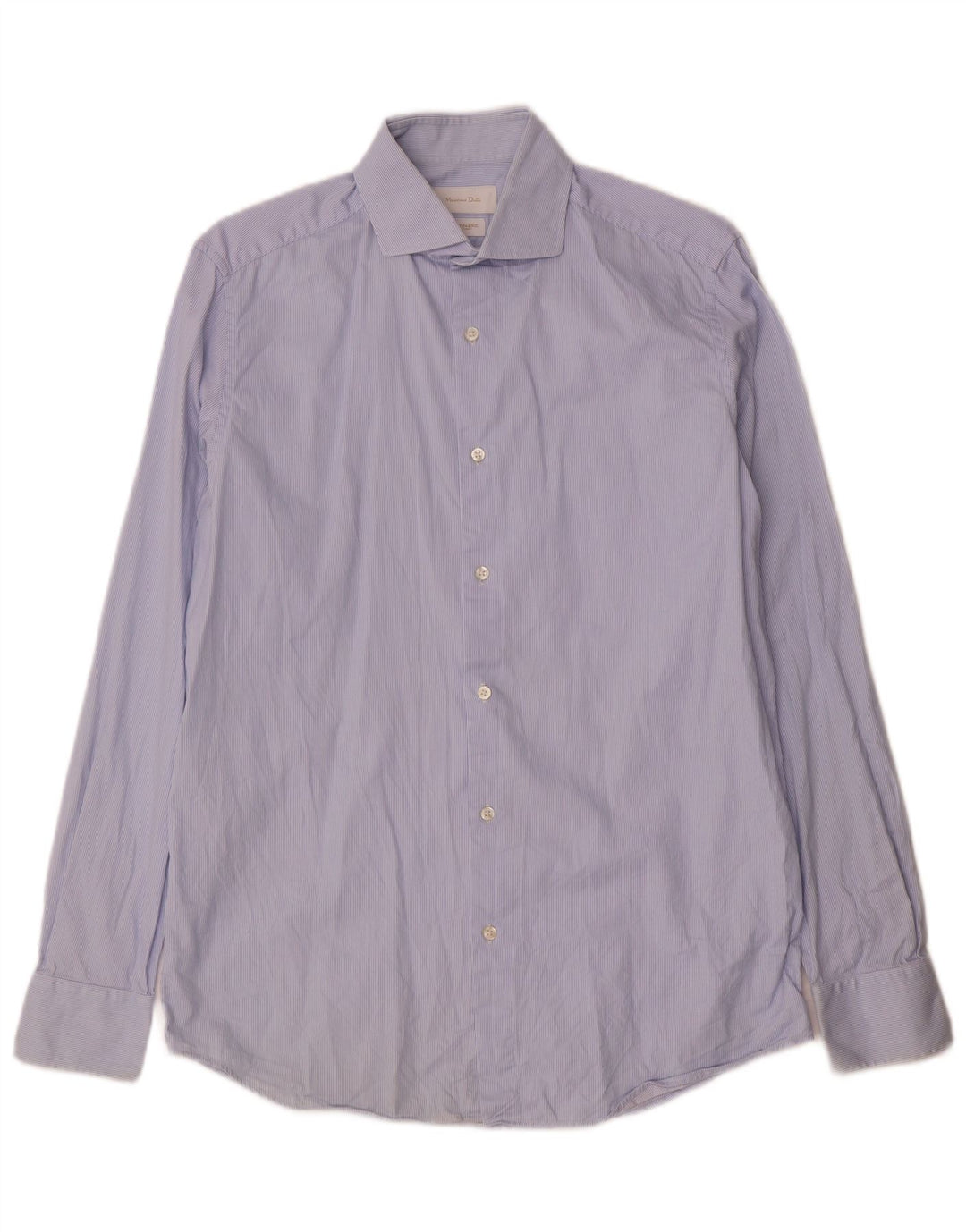 Massimo Dutti Herreskjorte str. 39 15 1/2 Medium Blue Pinstripe