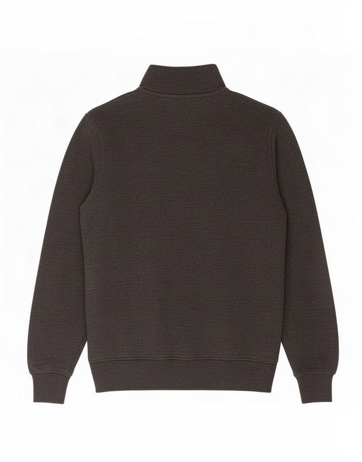 Jack & Jones Herre Core Zip Neck Sweatshirt Jumper Medium Grey Colourblock