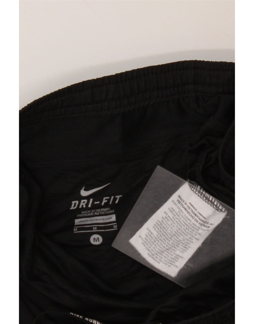 NIKE Dri Fit sportsshorts til kvinder UK 14 Medium Black Polyester