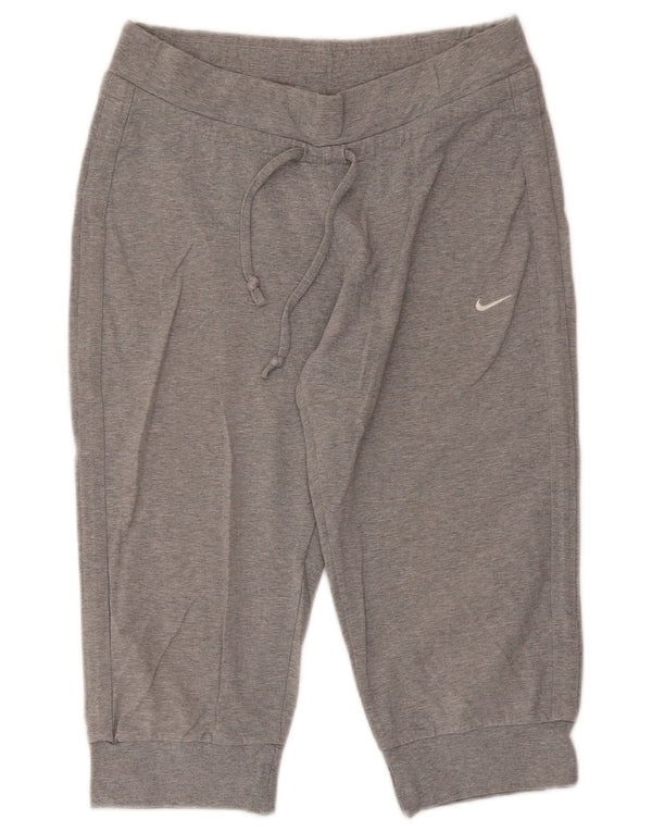 Nike Dame Capri træningsdragt Bukser Joggers UK 12 Medium Grey Flecked