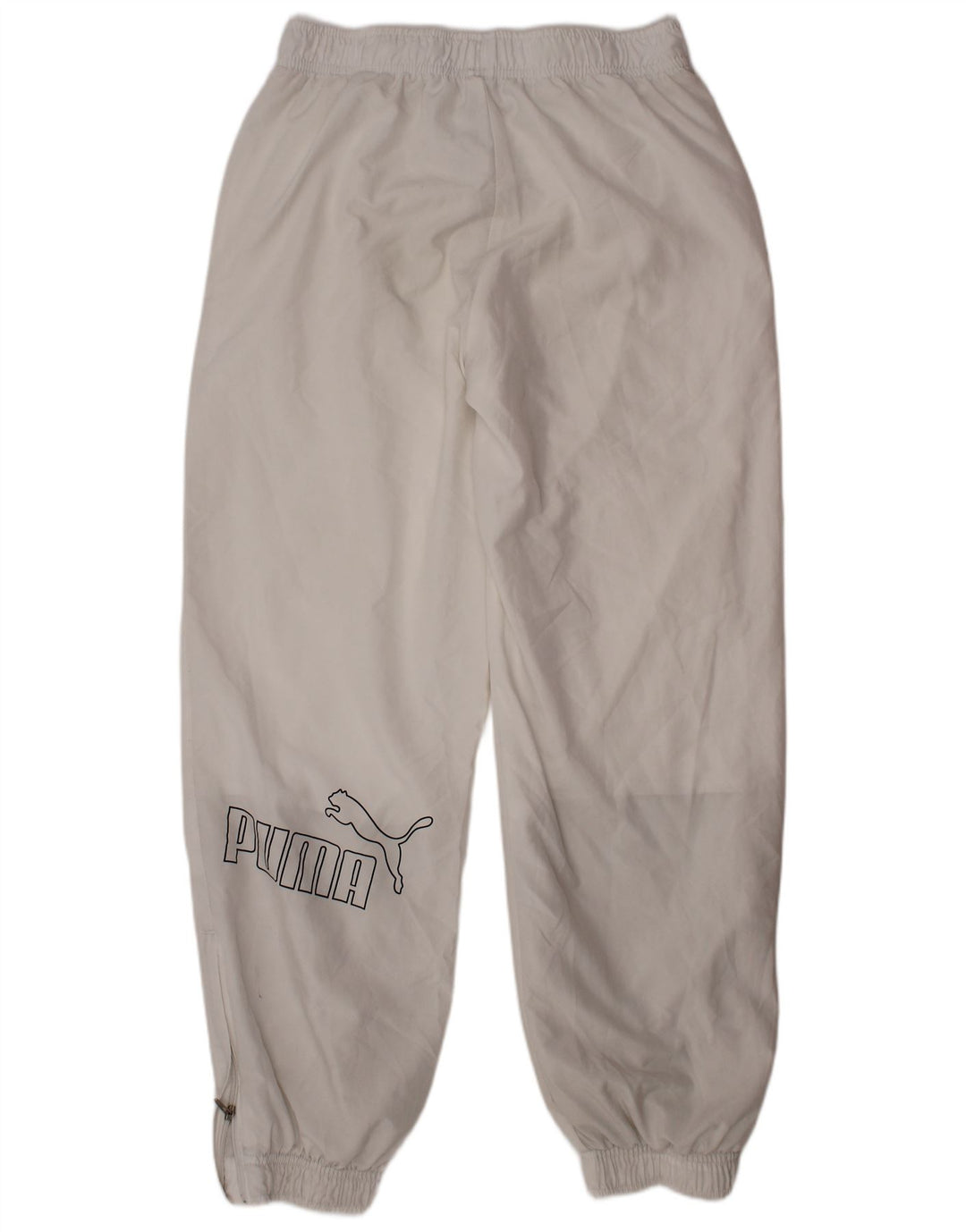 PUMA Træningsdragt til drenge Bukser Joggers 9-10 år Hvid polyester