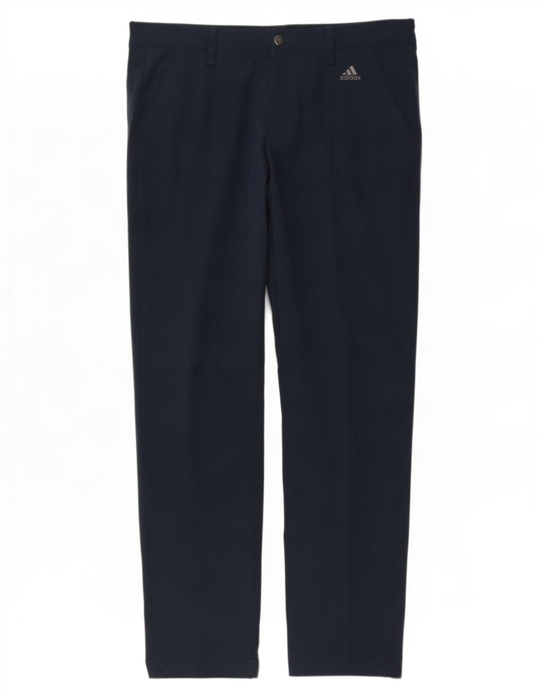 Adidas Slim Chino-bukser til mænd W34 L32 Marineblå polyester