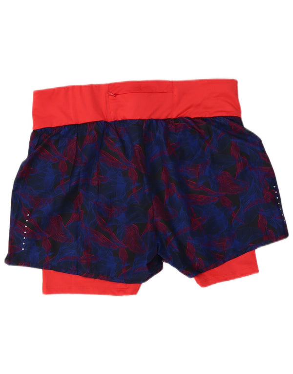 Crivit Sportsshorts til kvinder UK 16/18 Large Navy Blue Floral