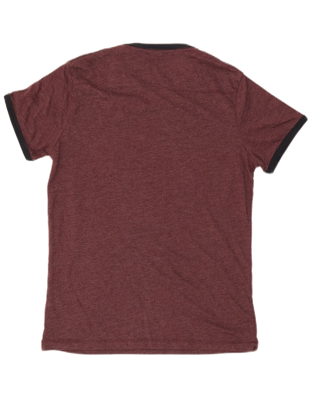 French Connection Herre T-Shirt Top Medium Bourgogne Bomuld