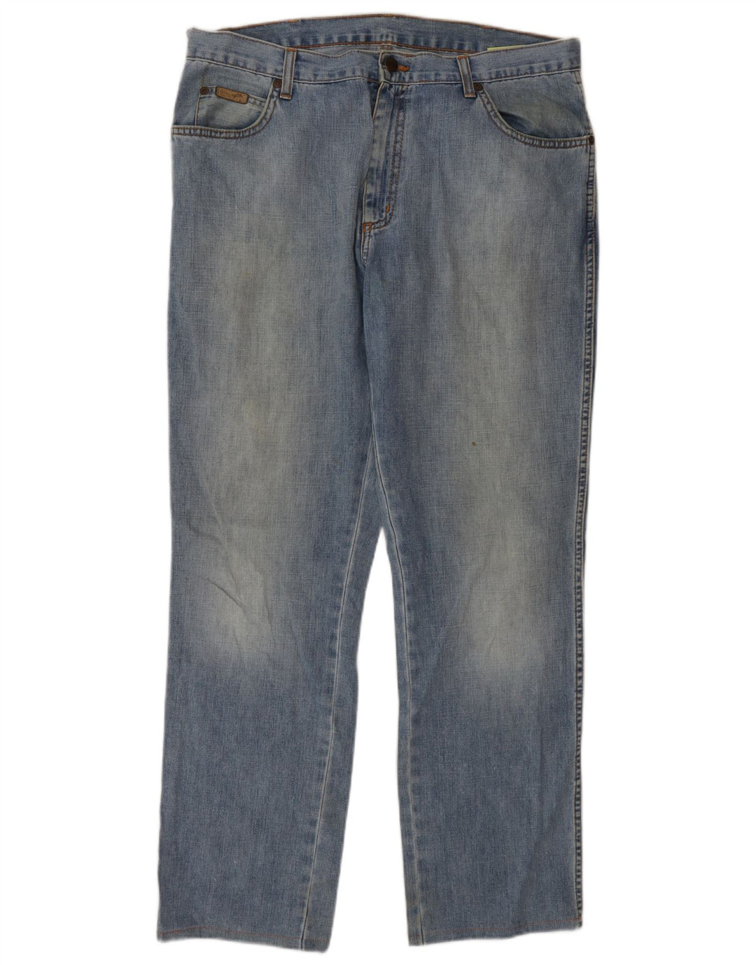 Wrangler Herre Texas Straight Jeans W36 L32 Blå Bomuld