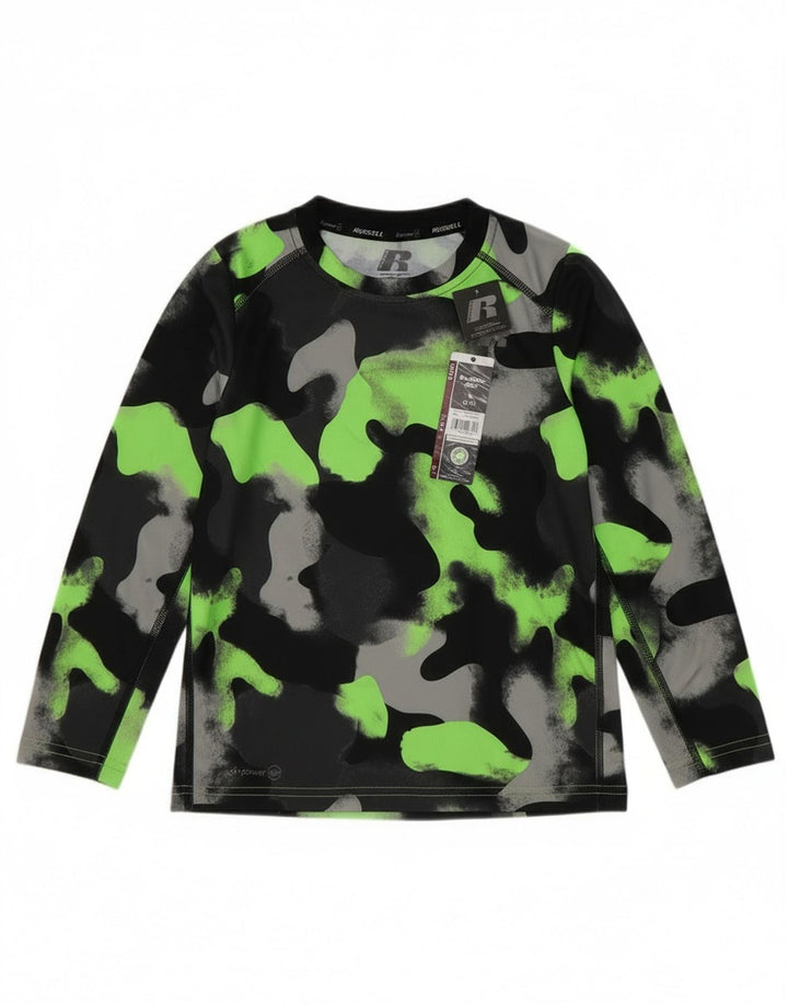 Russell Athletic Boys Dri-Power Top Langærmet 6-7 år Lille Sort