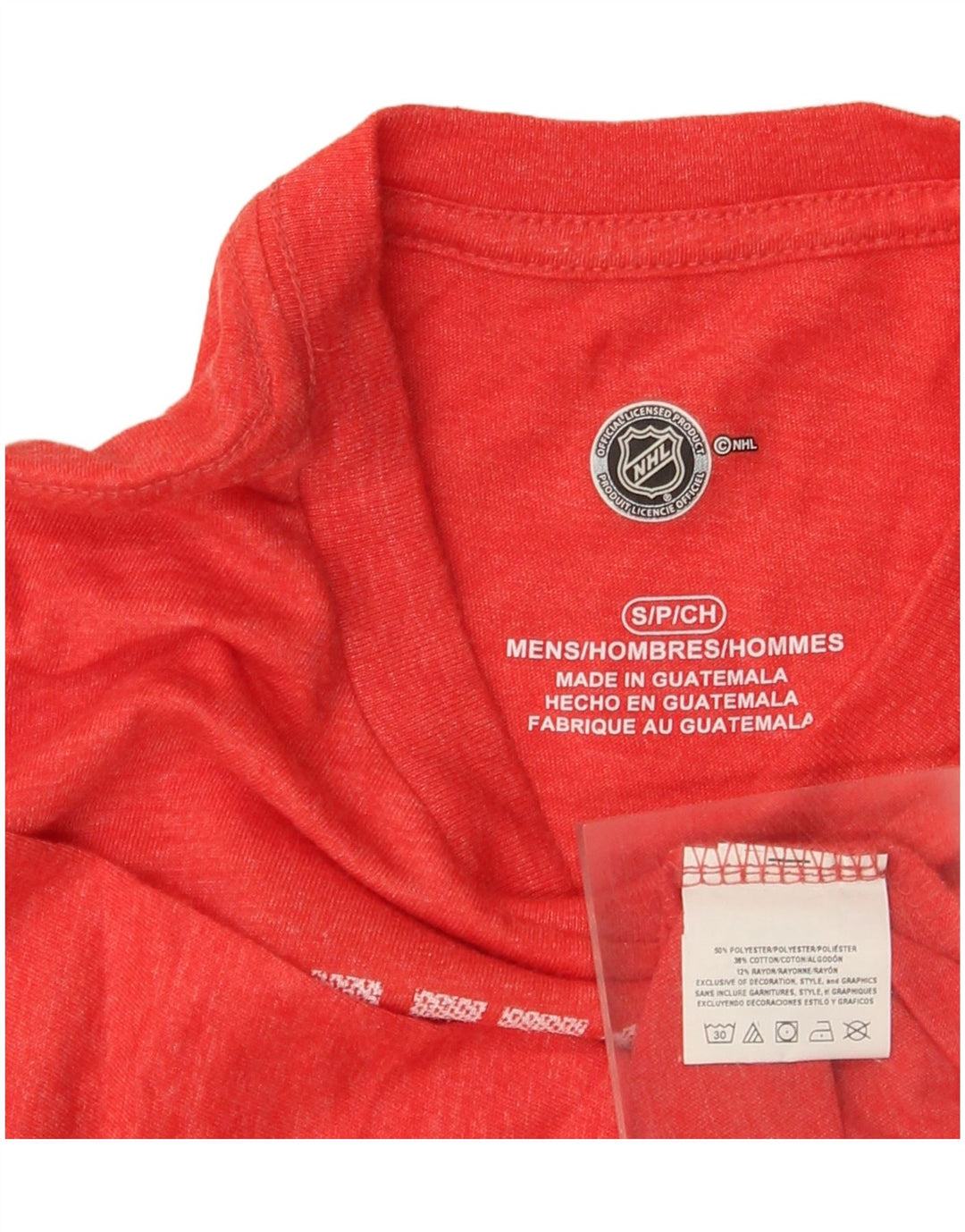 NHL Herre Chicago Blackhawks Grafisk T-Shirt Top Lille Rød Polyester