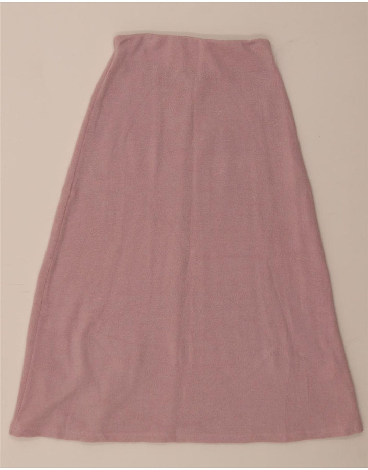 Zara Damestrik A-Line nederdel Small W26 Pink Polyester