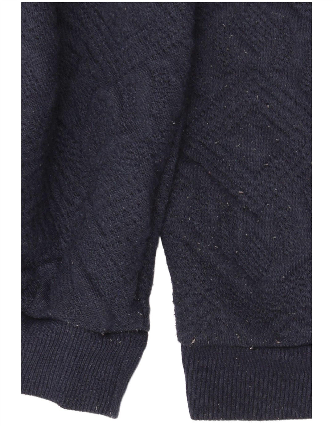 Zara Herre Sweatshirt Jumper Small Navy Blue Argyle/Diamond